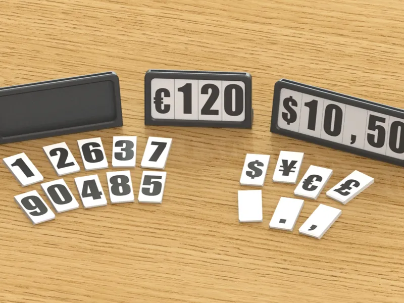 Minimal Price Tag design