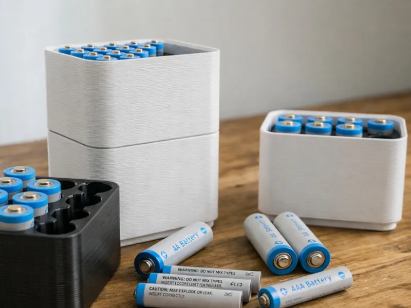 AA/AAA Minimal Modular Battery Organizer-No AMS