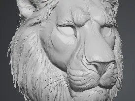 Lion Mask Large Pantomime
