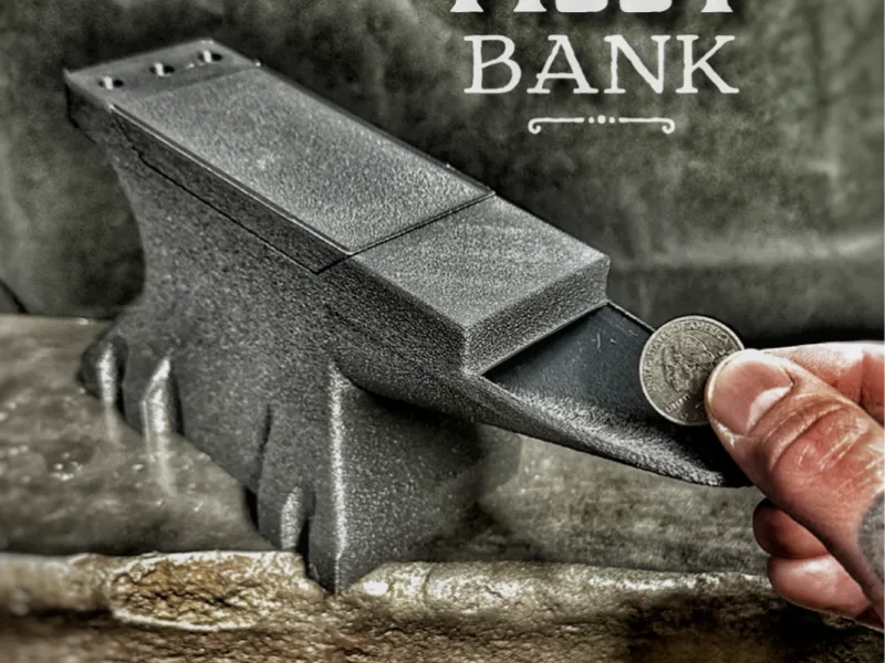 Anvil Piggy Bank Stash Container - Night Stand