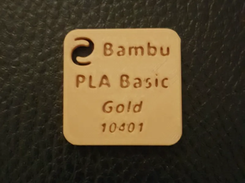 Échantillon filament Bambu PLA Basic Gold (10401)