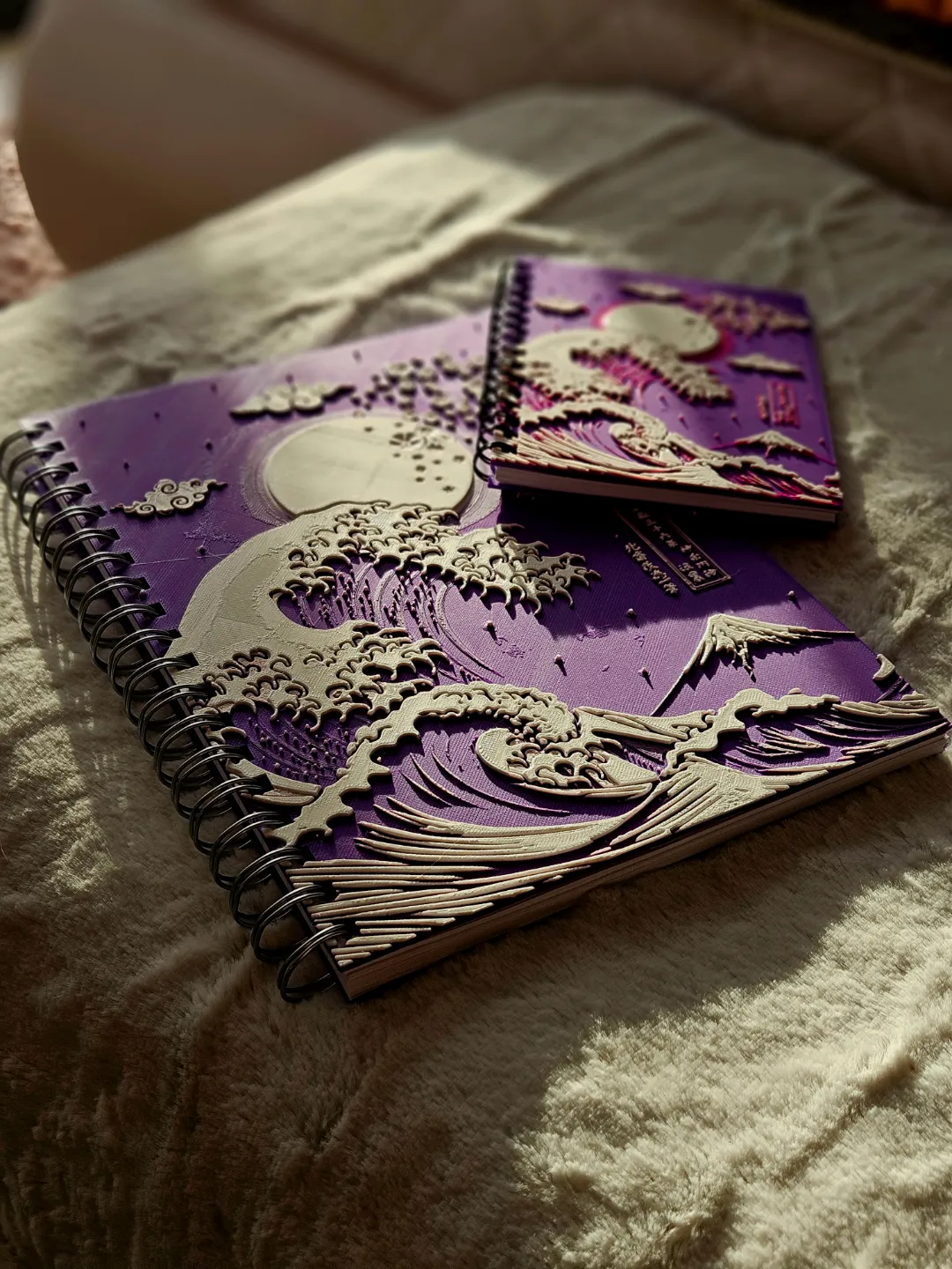 Purple Wave of Kanagawa - NoteBook Covers! view 3