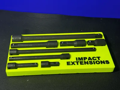 Pittsburgh 3/8 & 1/2 Impact Socket Extension Tray