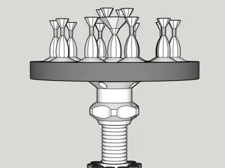 Priming Carousel Goblet (Turning Spray Stick)
