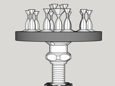 Priming Carousel Goblet (Turning Spray Stick)