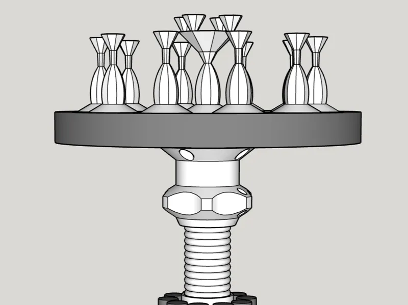 Priming Carousel Goblet (Turning Spray Stick)