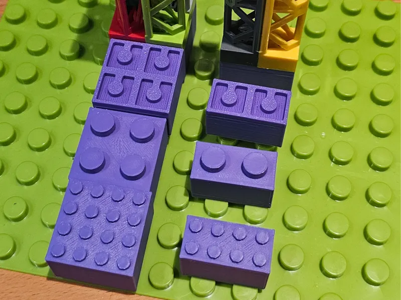Duplo small to large brick adapters