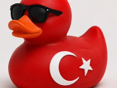 Turkish Flag Duck style