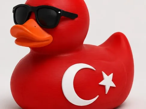 Turkish Flag Duck style
