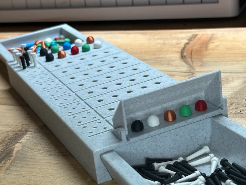 Mastermind Board Game n=5 - Free 3D Print Model - MakerWorld