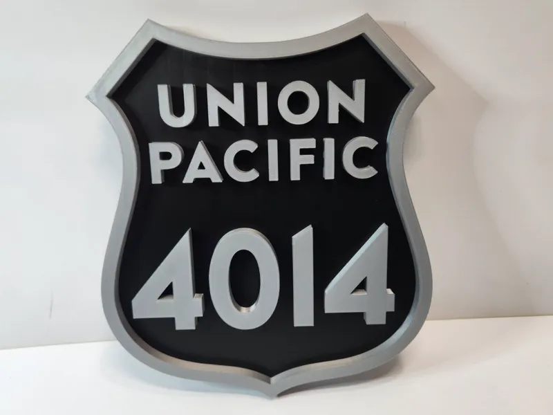 Union Pacific 4014 “Big Boy” Front Number Plate