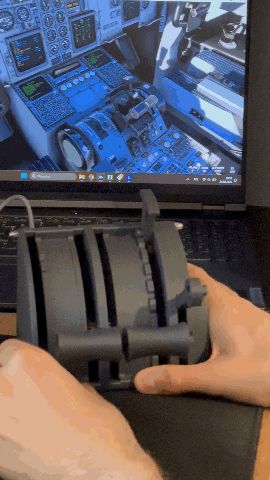 MSFS Flight Simulator Throttle Quadrant Boeing 737