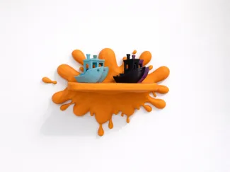 Splat Shelf