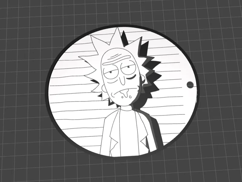 Rick Keychain