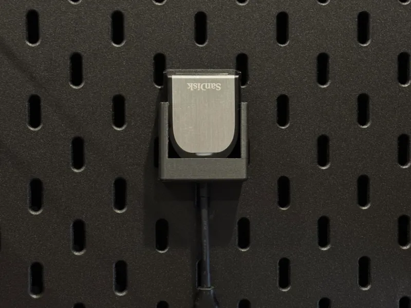 IKEA Skadis Sandisk SD Card Reader Holder