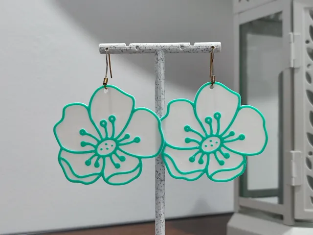 Aretes Menta Blossom