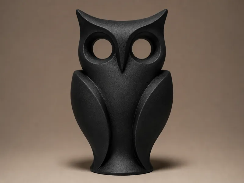 Two Faced Owl - Nightwatch Owl Sculpture
