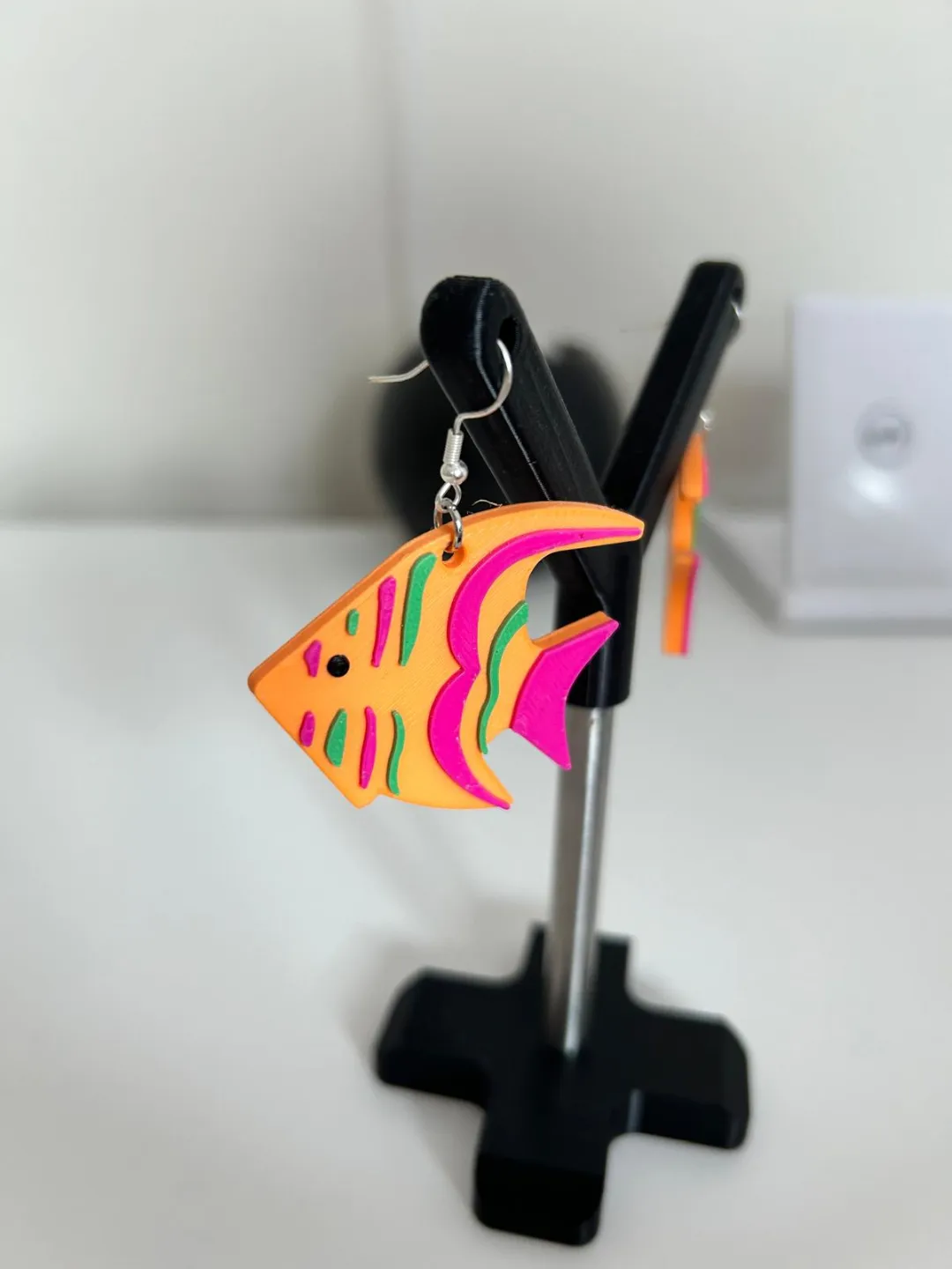 Fish earrings view 2