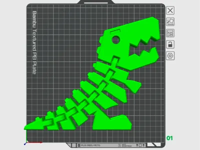 300% Jumbo Dino P2S, A1, X2D, esc