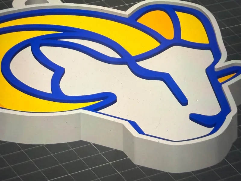 LA Rams Chain Logo Pendant!