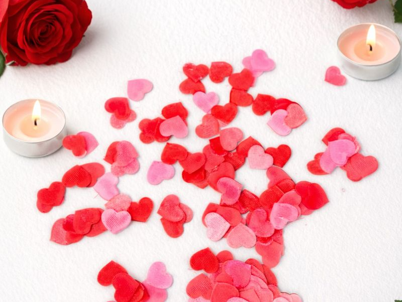 Valentinstag - Herz Konfetti 
