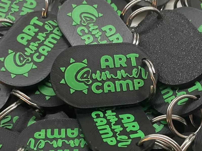Keychain Art_Summer_Camp-Portachiavi Summer_Camp
