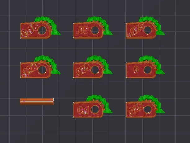 Tolerance test for the terrain adaptable table