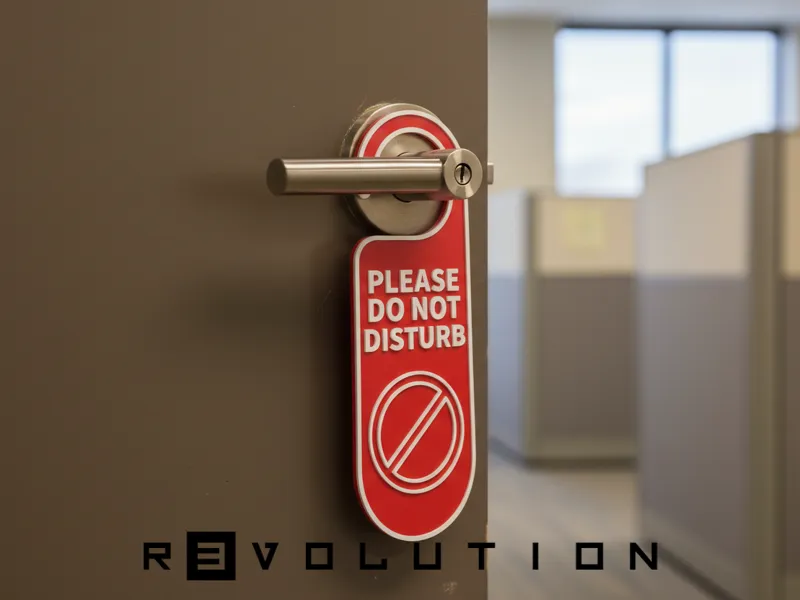 Please do not disturb door handle sign