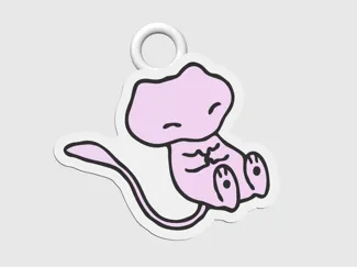 Mew Ex Keychain Multicolor Pokemon SIR Card PAF
