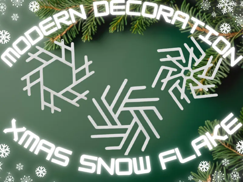 Modern Snowflake Collection - Christmas Decoration