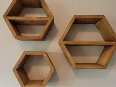 cool hexagon shelf 