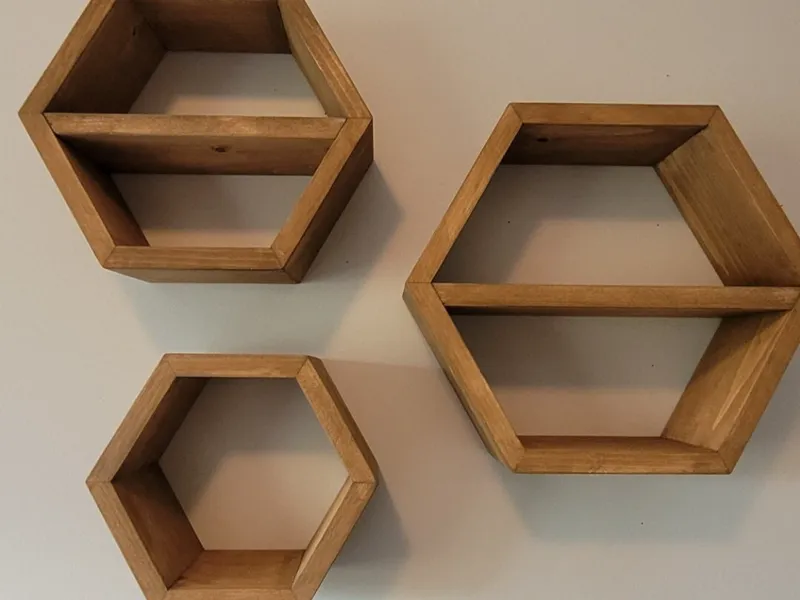 cool hexagon shelf 