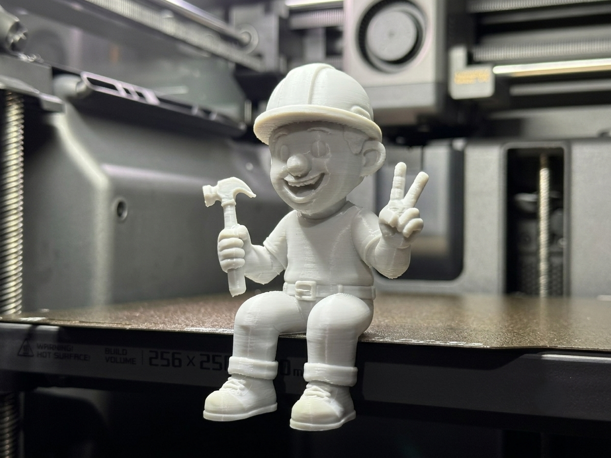 Seated Construction Worker