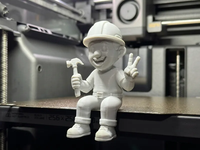 Seated Construction Worker