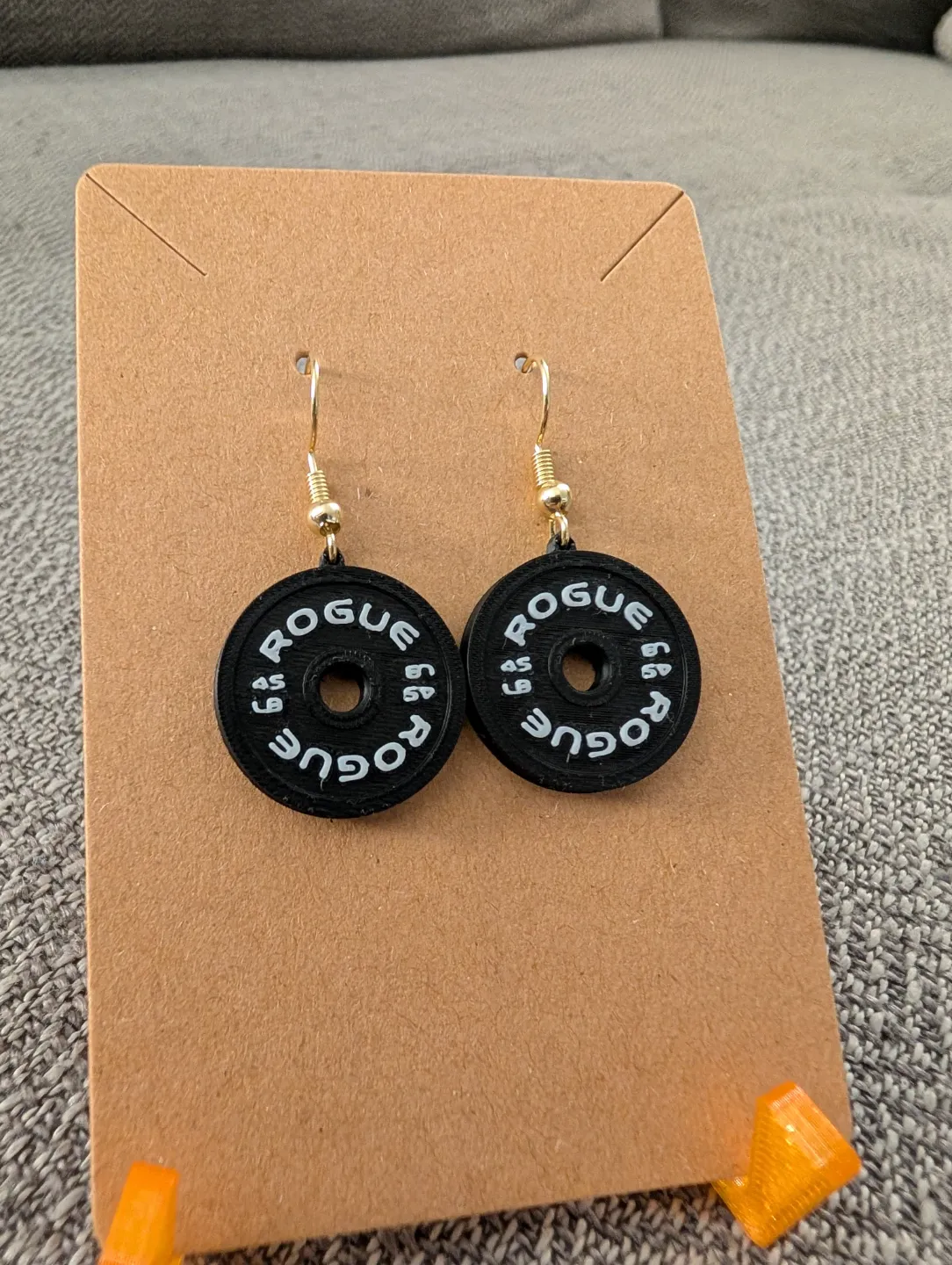 Mini Rogue Barbell Plate Earrings view 4
