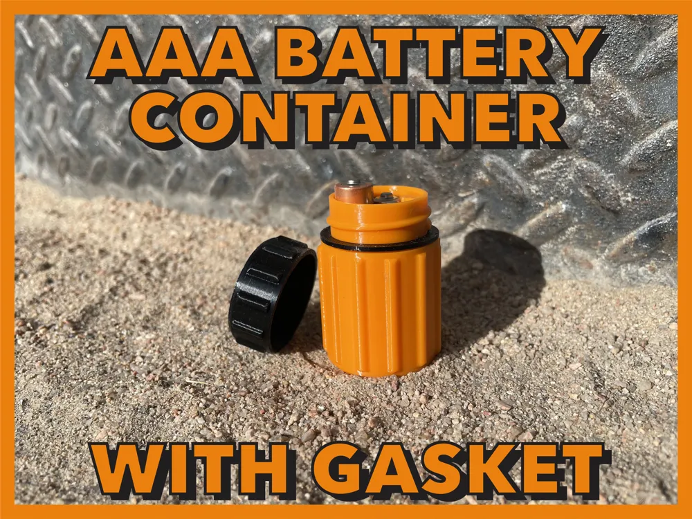 Rugged AA & AAA Battery Containers - Free 3D Print Model - MakerWorld