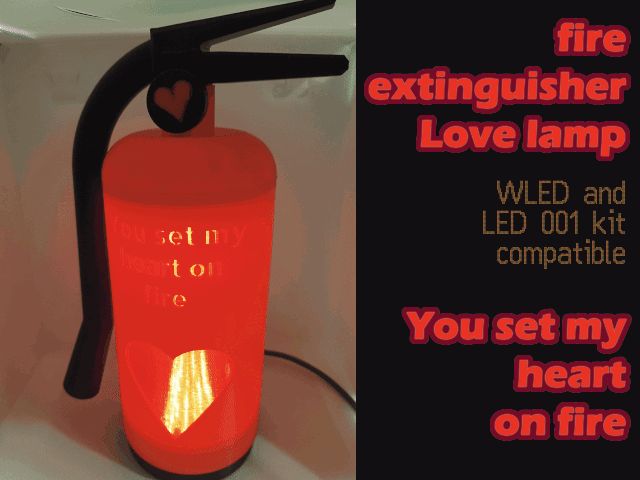 Fire extinguisher lamp - You set my heart on fire