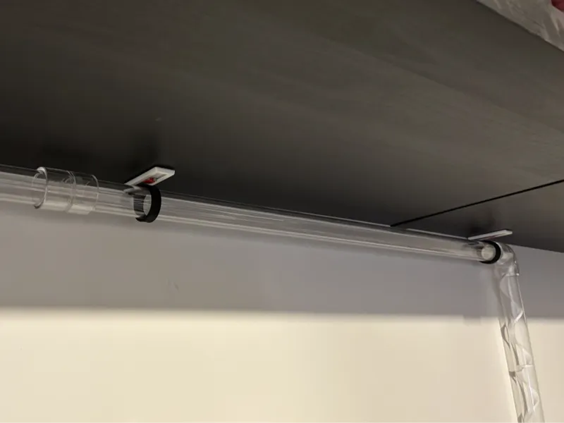 an acrylic pipe hanging network system