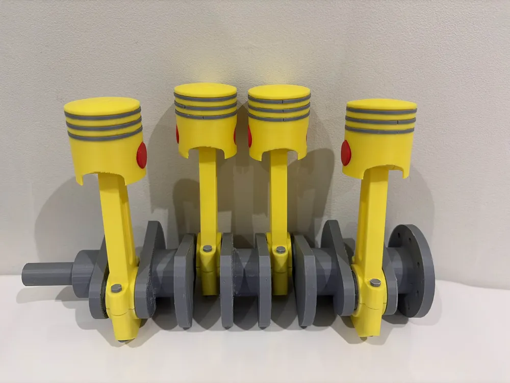 4 Cylinder Engine - Free 3D Print Model - MakerWorld