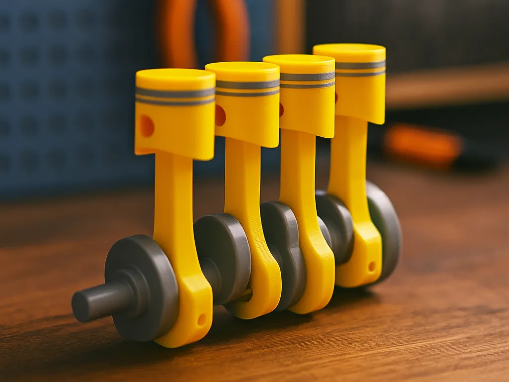 4 Cylinder Engine - Free 3D Print Model - MakerWorld