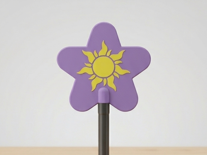 Rapunzel Sun Wand with Hidden Card Holder