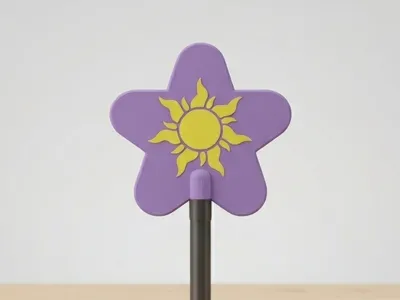 Rapunzel Sun Wand with Hidden Card Holder