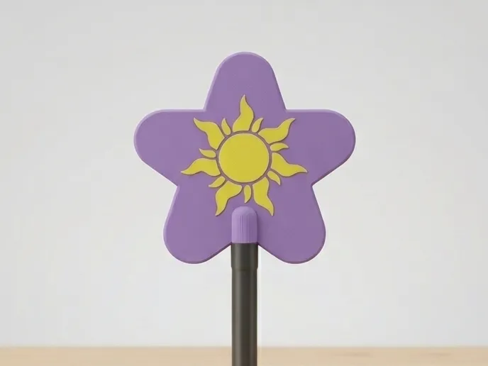 Rapunzel Sun Wand with Hidden Card Holder
