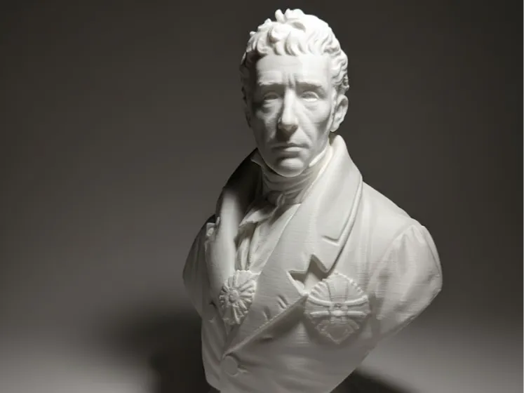 Busto del Professor Cosmo M. de Oratis dettagliata