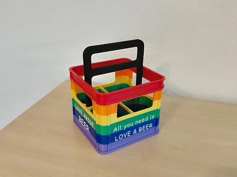 4er - Flaschenträger "Männerhandtasche"  LGBTQ