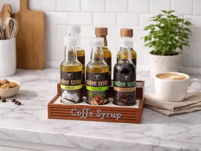 Coffee Syrup Stand 6 Bottle - Free 3D Print Model - MakerWorld