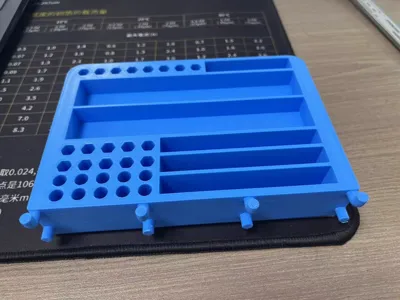 Four Mounting Holes Pegboard Storage Box Drill Bits Screwdriver Bits