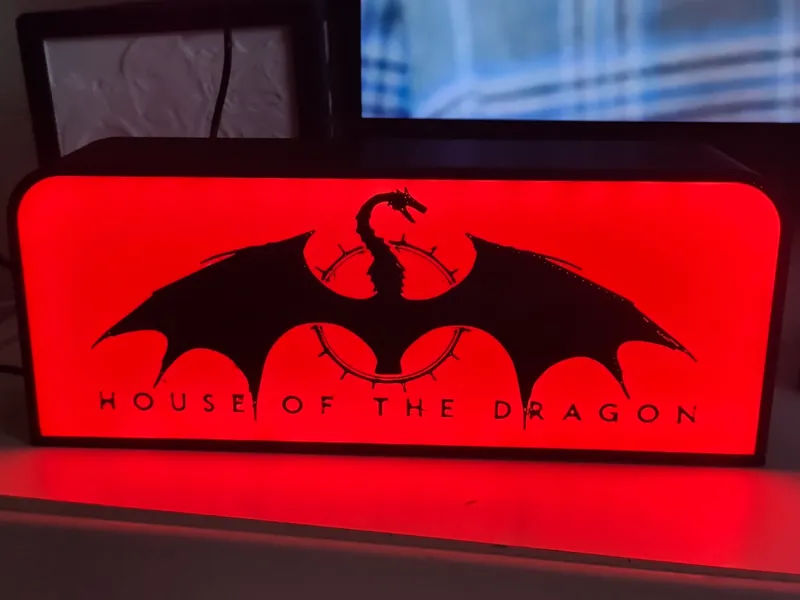 House of the Dragon 3D LED Lamp