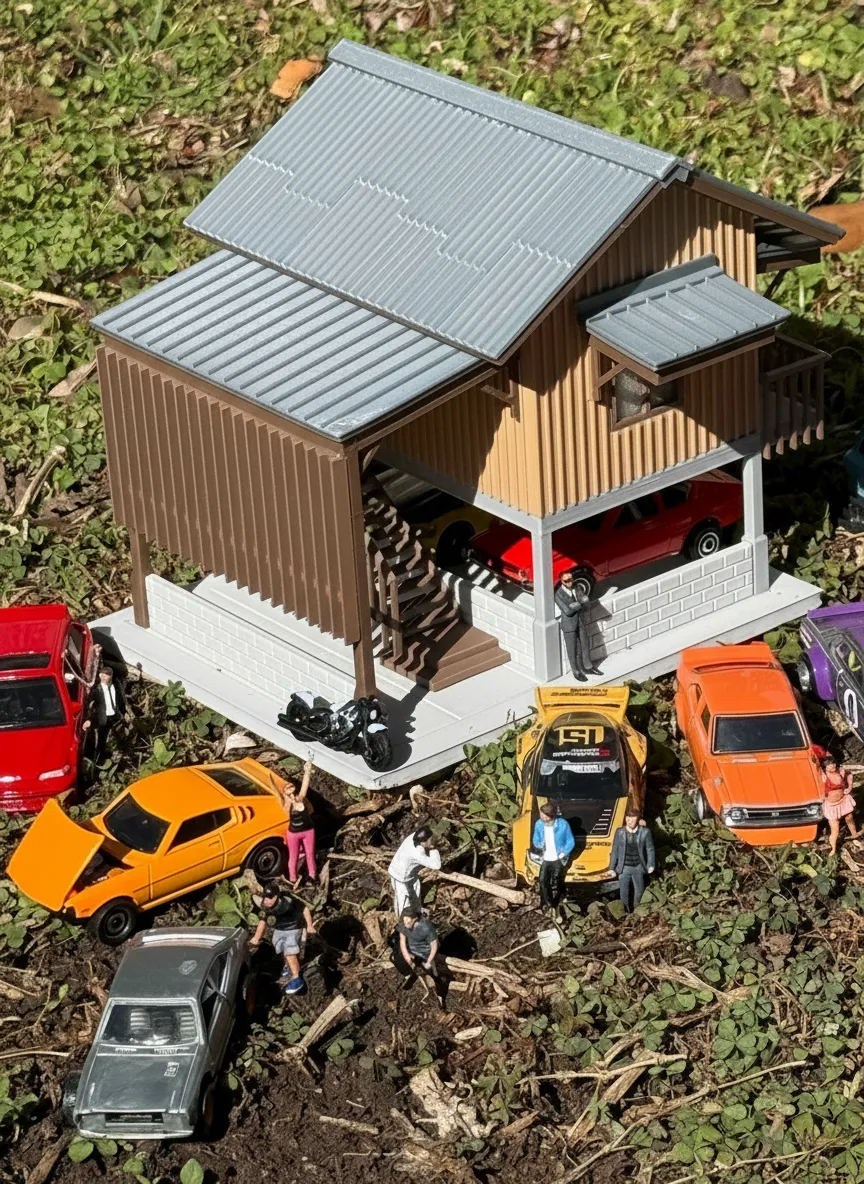 Diorama de Garage Bahay Kubo 1/64 - Modèle d'Impression 3D Gratuit ...