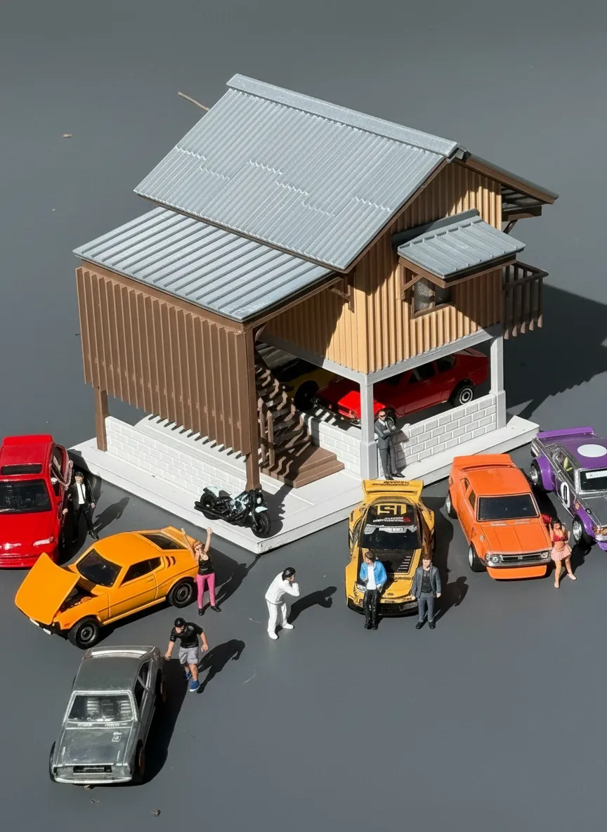 Diorama de Garage Bahay Kubo 1/64 - Modèle d'Impression 3D Gratuit ...